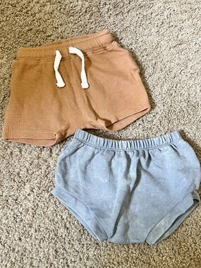 2 Pairs of Baby Shorts 3-6 mos